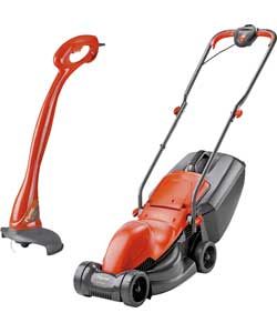 Buy Flymo Electric Easimo Lawnmower and Mini Grass Trimmer 900W at 