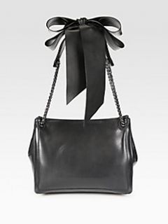 Christian Louboutin   Artemis Leather Bow & Chain Shoulder Bag