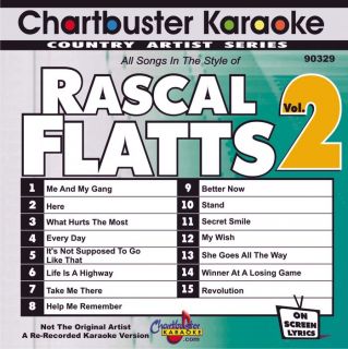 Chartbuster Karaoke Rascal Flatts Volume 2  GuitarCenter 