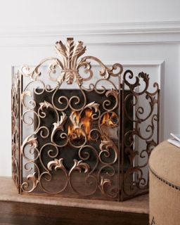Acanthus Fireplace Screen   The Horchow Collection
