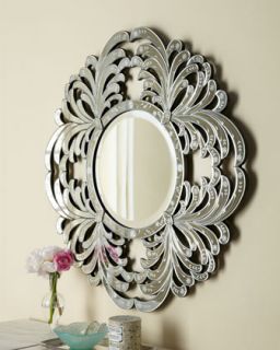 Circular Leaf Mirror   The Horchow Collection