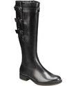 ECCO Saunter GTX Tall 3 Buckle Boot   Black Fairway Leather (Womens)