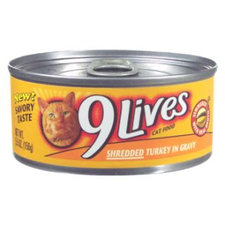 Home Cat Food 9 Lives Shredded Canned Food for Cats