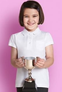 Pack   Girls Fairtrade Cotton Polo Shirts with Stainaway™   Marks 