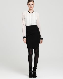 DIANE von FURSTENBERG Ursula L/S Top & New Koto Pencil Skirt 