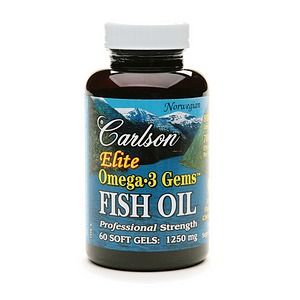 Carlson Elite Omega 3 Gems Fish Oil, Professional Strength, softgels