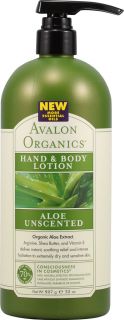 Avalon Organics Hand and Body Lotion Aloe Unscented    32 fl oz 