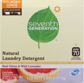 Seventh Generation Natural Laundry Detergent Real Citrus and Wild 