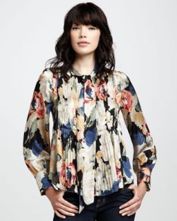 Silk Floral Top  