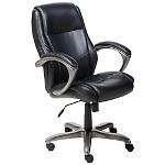 Style@Work By Thomasville® Hardin Mid Back Bonded Leather Chair, 42 3 