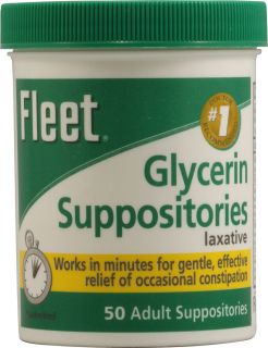 Fleet Glycerin Suppositories    50 Suppositories   Vitacost 
