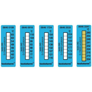 testo testoterm Temperatur Messstreifen 50 x 18 37/40/43/46/49/54/60 