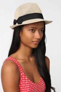 Pins and Needles Frayed Bow Fedora   Urban Outfitters