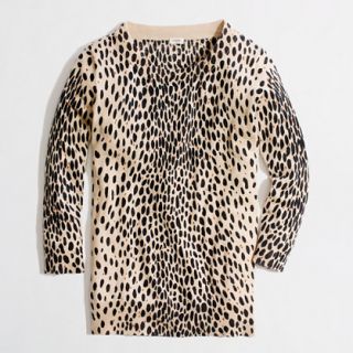 Factory Charley sweater in leopard   merino   FactoryWomens Sweaters 