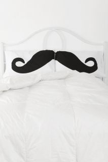 Mustache Pillowcase Set   Urban Outfitters