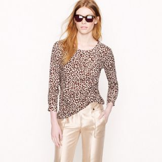 Tessa top in safari cat   shirts   Womens size 16   J.Crew