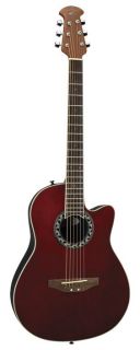 Applause AA13 Minibowl Cutaway Acoustic Guitar Ruby Red  Musicians 