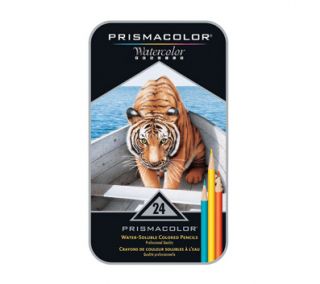 Prismacolor Premier Watercolor Colored Art Pencils, 24pk
