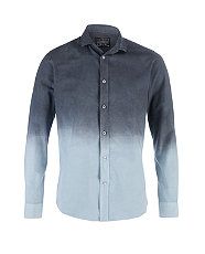 Charcoal (Grey) Grey Dip Dye Long Sleeve Shirt  264556603  New Look