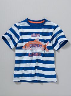 Buy John Lewis Boy Carp T Shirt, Blue/Navy online at JohnLewis 