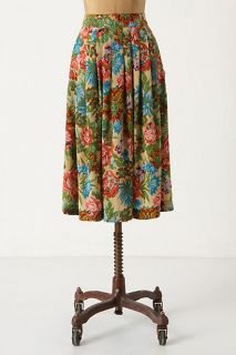 Embroidery Pattern Skirt   Anthropologie