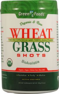 Green Foods Organic and Raw Wheat Grass Shots    10.6 oz   Vitacost 