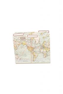 vintage map file folders   Anthropologie