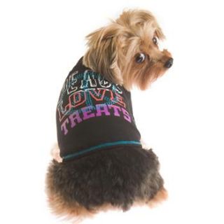 Home Dog Apparel RuffLuv Peace Love & Treats Dog T Shirt