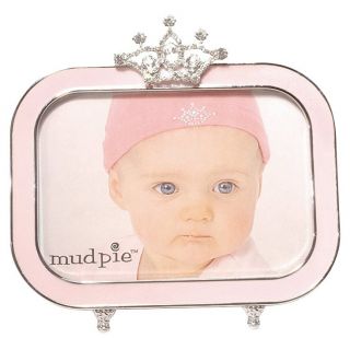Mud Pie Baby Jeweled Tiara Rectangle Frame, If the Tiara Fits
