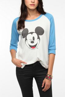 Junk Food Mickey Mouse Show Raglan Tee   Urban Outfitters