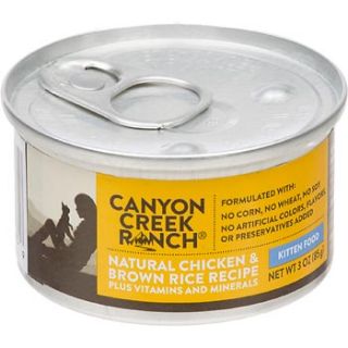 Canyon Creek Ranch Natural Chicken & Brown Rice Canned Kitten Food at 