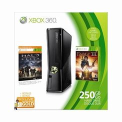 Xbox 360(MD)   Ensemble des Fêtes console 250  Go