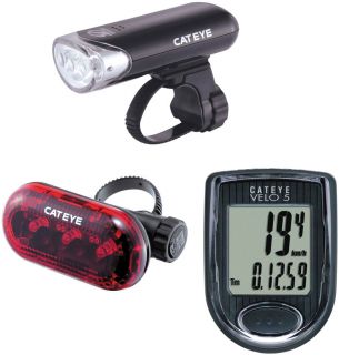 Wiggle  Cateye HL EL135 and TL LD130 Plus Velo 5 Gift Set  Light 