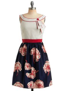 Carousel Cutie Dress   Blue, Grey, Red, Solid, Floral, Buttons, Trim 