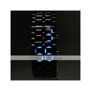 Cobra Edition Unisex Blaues LED Licht Sport Uhr (Schwarz) #00194885