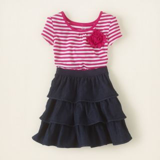 girl   dresses   striped denim dress  Childrens Clothing  Kids 