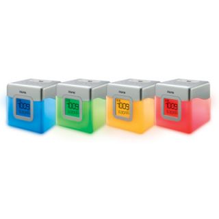 iHome iP18 Glowtunes LED Color Changing Dual Alarm Clock Speaker 