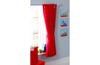 Lined Curtains 66in x 54in   Red from Homebase.co.uk 