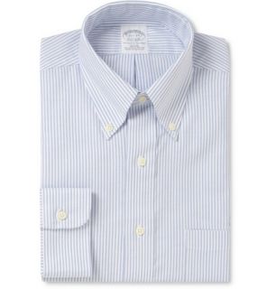 Brooks Brothers Non Iron Striped Cotton Oxford Shirt  MR PORTER
