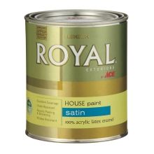 Royal Exterior Latex Satin House & Trim Paint   Quart   