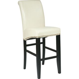 OSP Designs 30 Inch Parsons Bar Stool with Nail Head Trim  Meijer