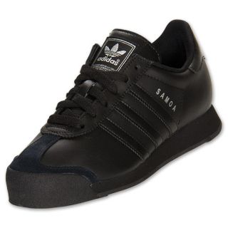 adidas Samoa Leather Kids Casual Shoes  FinishLine  Black/Black