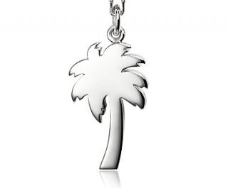 Tropical Palm Tree Charm in Sterling Silver  Blue Nile