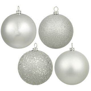 Shatterproof Christmas Ornaments   Set of 20   2.75 Inch Silver 