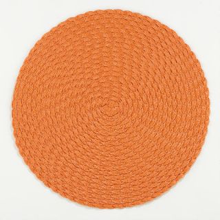 Orange Round Braided Placemats Set of 4  World Market