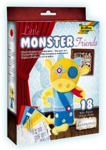 Filzbastelset Little Monster Friends, Loonymoo, 17 tlg., Folia 