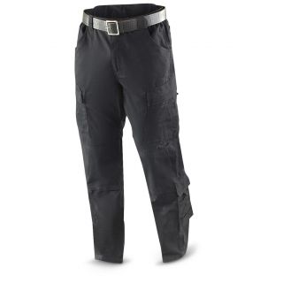 30 Inseam Guide Gear Ripstop Tactical Pants, Black   956748, Tactical 