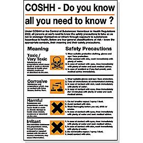 COSHH Safety Poster  Screwfix