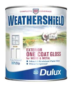 Homebase   Dulux Weathershield Exterior Gloss Paint   2.5L customer 