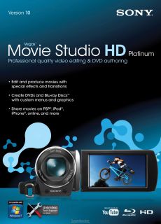 Sony Vegas Movie Studio HD Platinum 10 (No Longer Available)